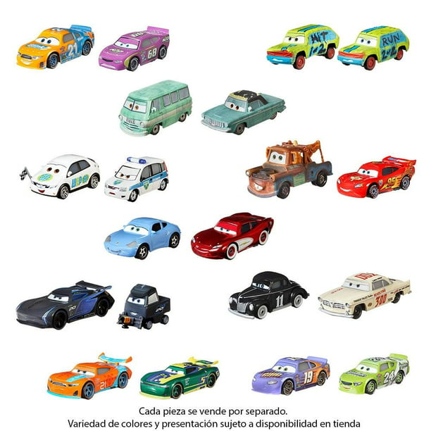 Vehículo de Juguete MATTEL Disney Pixar Cars Personajes 2 Pack Varios  Modelos 1 pza