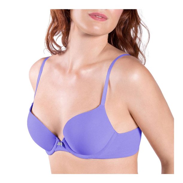 Brasier Ilusión Talla 36B Push Up Sólido Lila