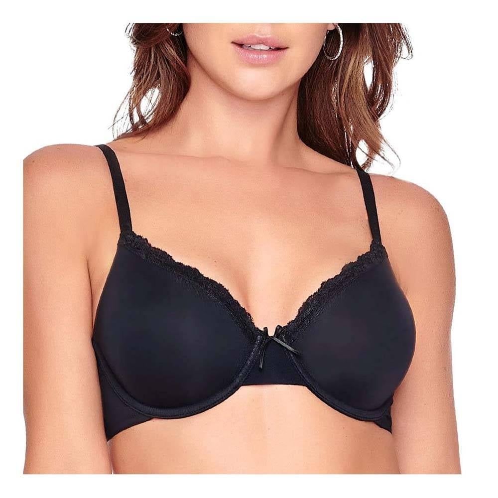 Brasier Ilusion con Aplicacion de Encaje Negro Talla 38B Walmart