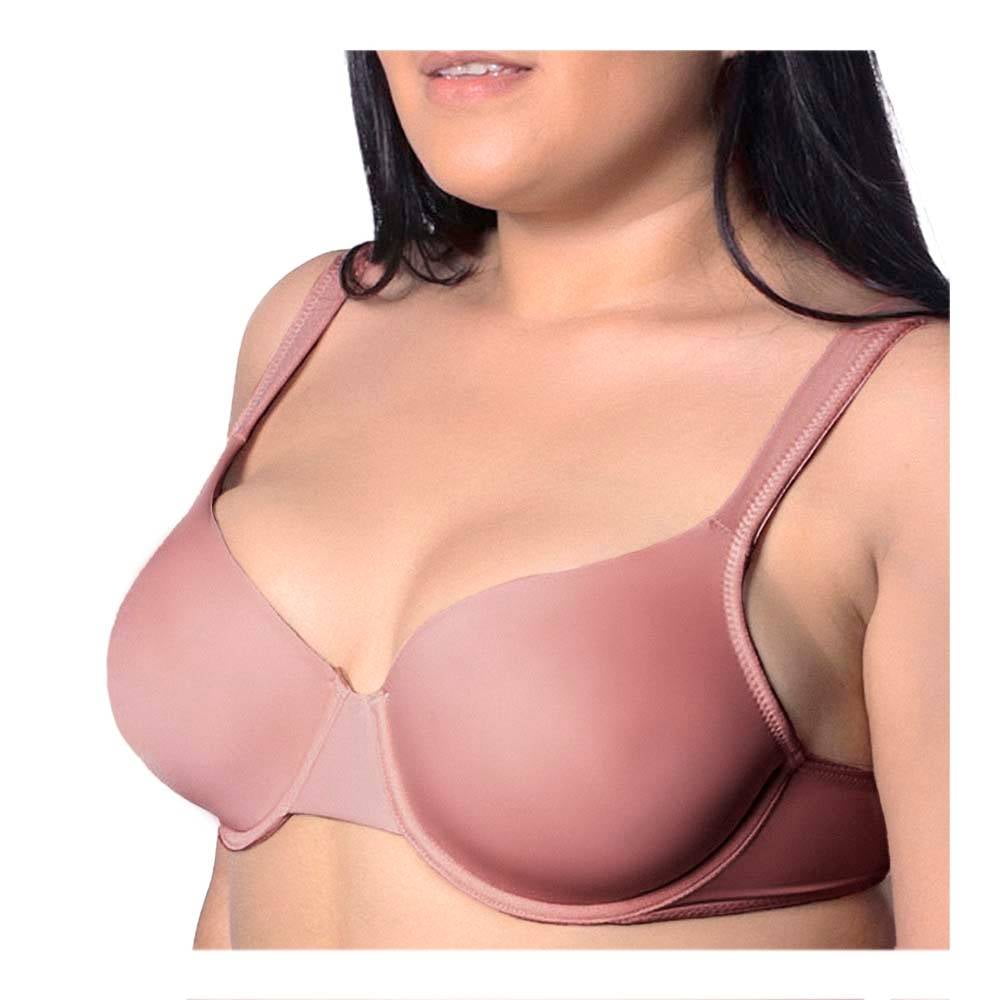 Brasier Curvation Talla 38B Sólido con Encaje Rosa