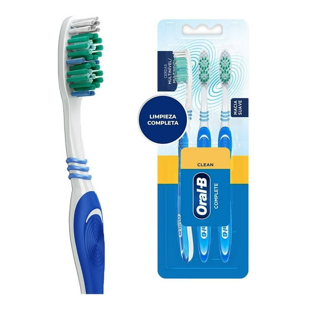 Cepillo dental Oral-B Complete Clean suave 3 pzas