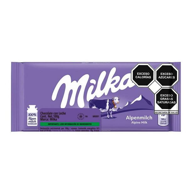 Chocolate Milka con leche 100 g