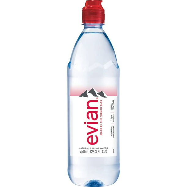 omitir No pretencioso silencio Agua Evian natural 750 ml | Walmart