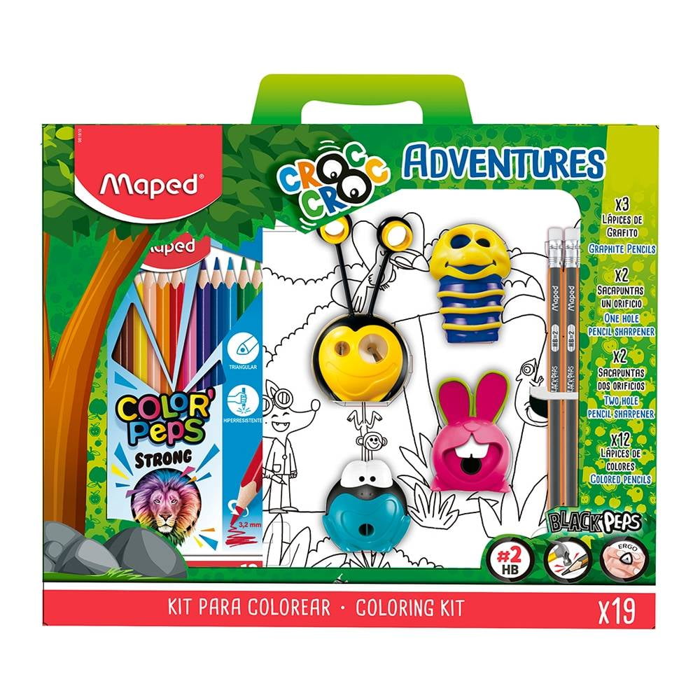 MINI JUEGOS PARA COLOREAR 20 HOJAS. colores Variados, MAPED 831216