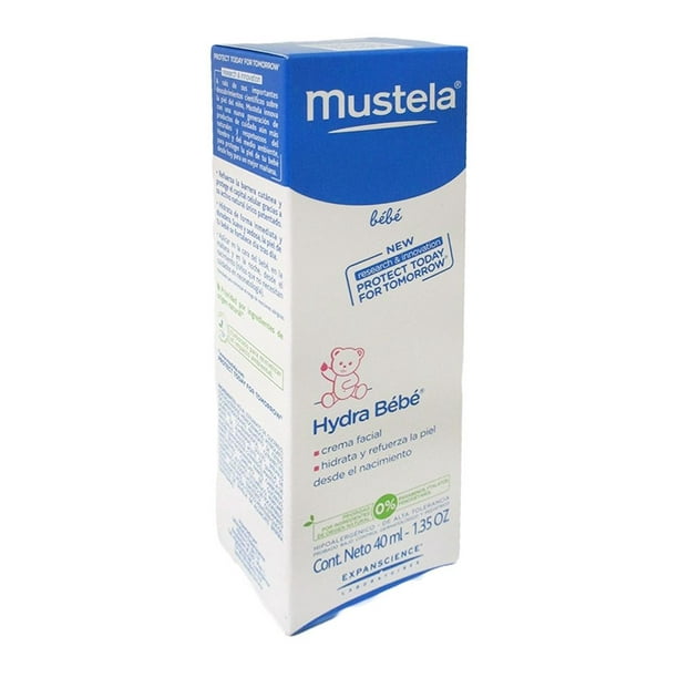 Mustela Crema Hidratante y Suavizante Hydra Bebé de 40 ml, –