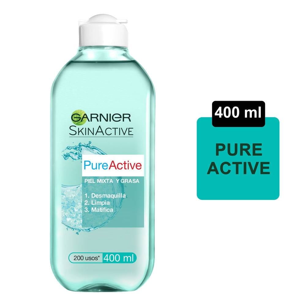 Agua micelar Garnier SkinActive pure active piel mixta y grasa 400 ml