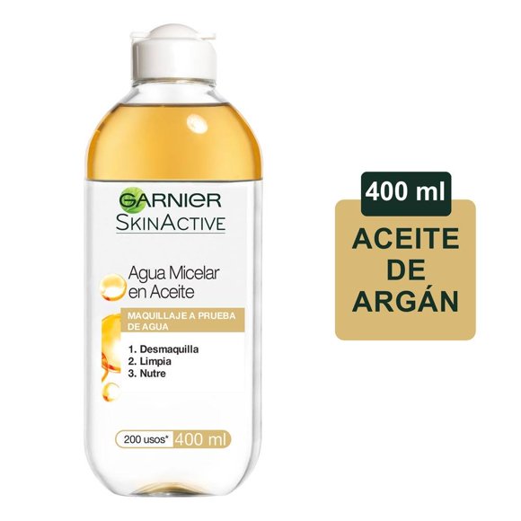 Agua micelar Garnier SkinActive en aceite 400 ml