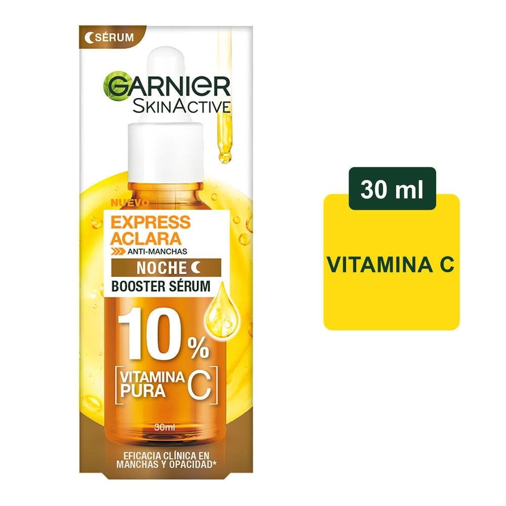 Sérum facial de noche Garnier Skin Active express aclara vitamina c 30 ml