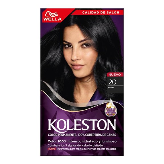 Tinte para cabello Koleston 20 negro