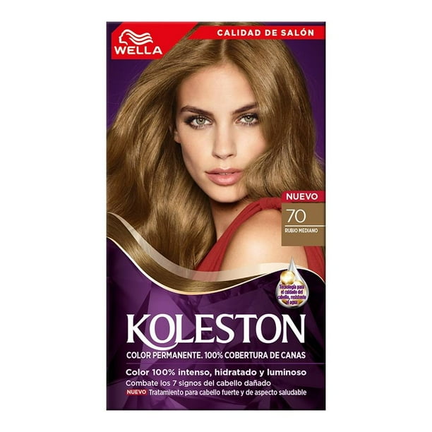 Tinte para cabello Koleston 70 rubio mediano