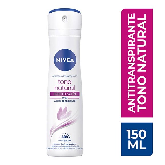 Antitranspirante NIVEA aclarado natural efecto satín spray 150 ml