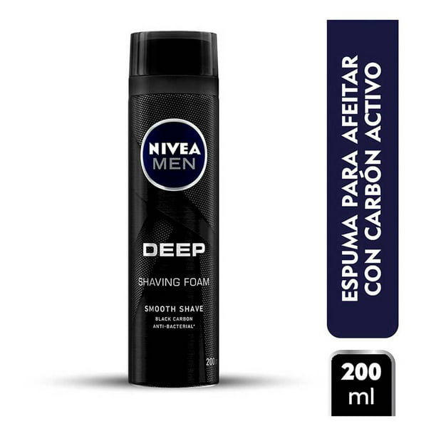 Espuma de afeitar NIVEA MEN deep carbón activado 200 ml