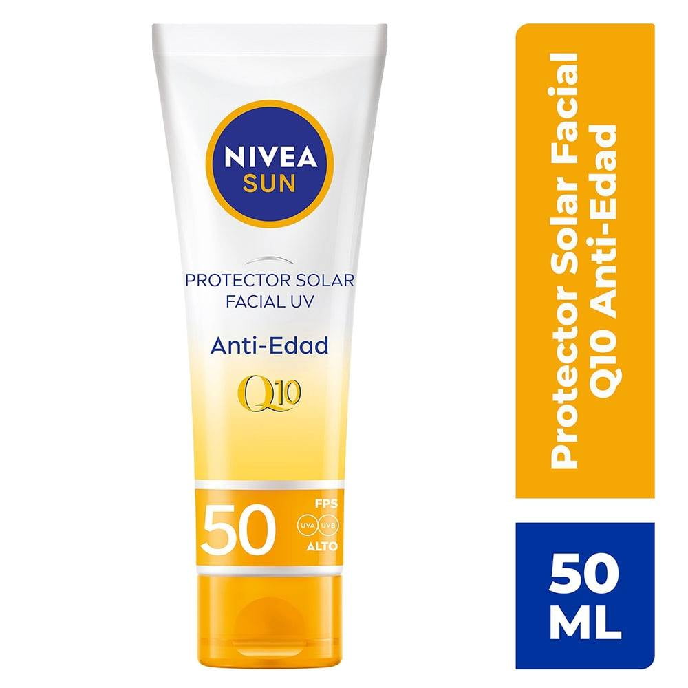 Protector solar facial NIVEA SUN Q10 anti-edad fps 50+ 50 ml