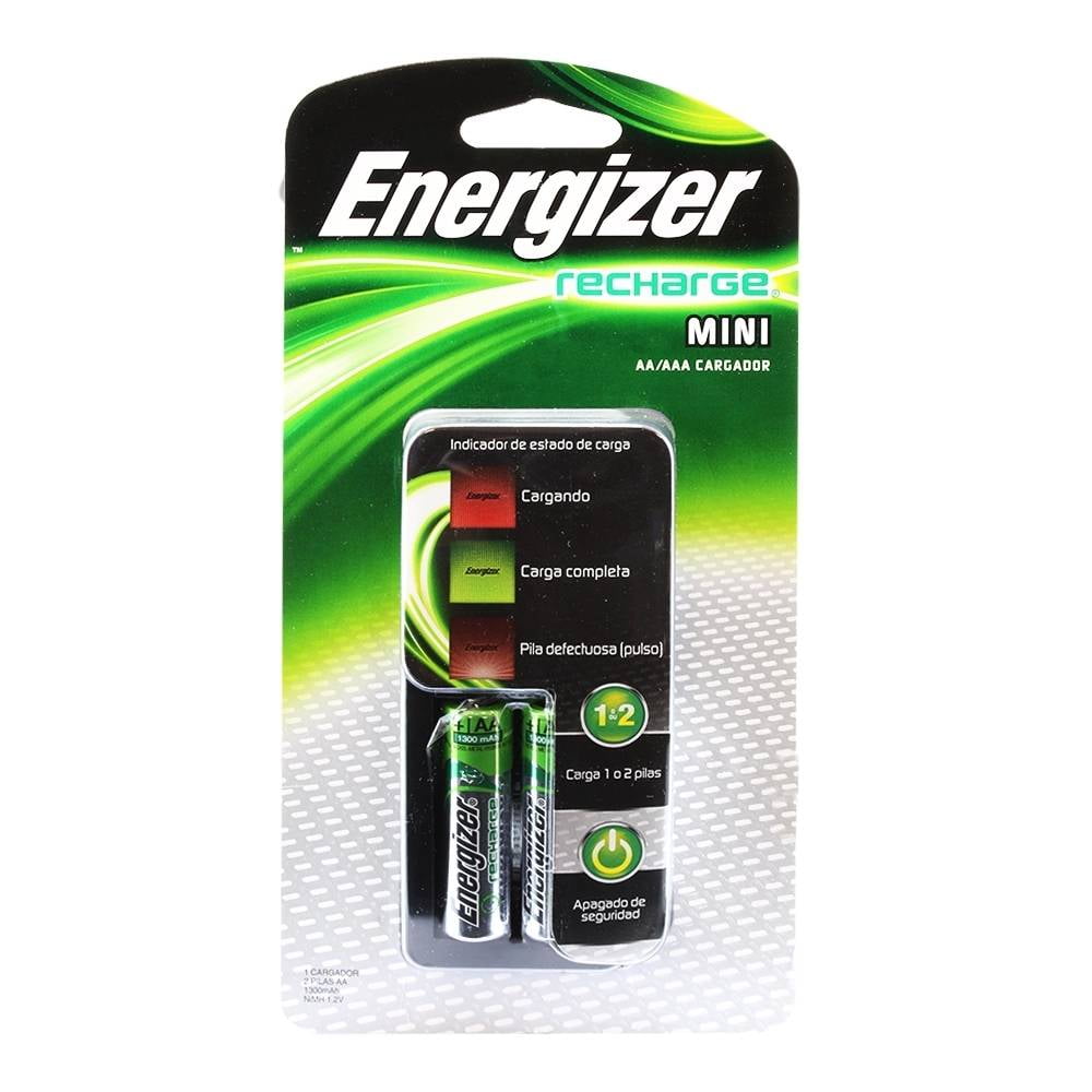 Cargador de pilas recargables AA y AAA Energizer (valor de recarga