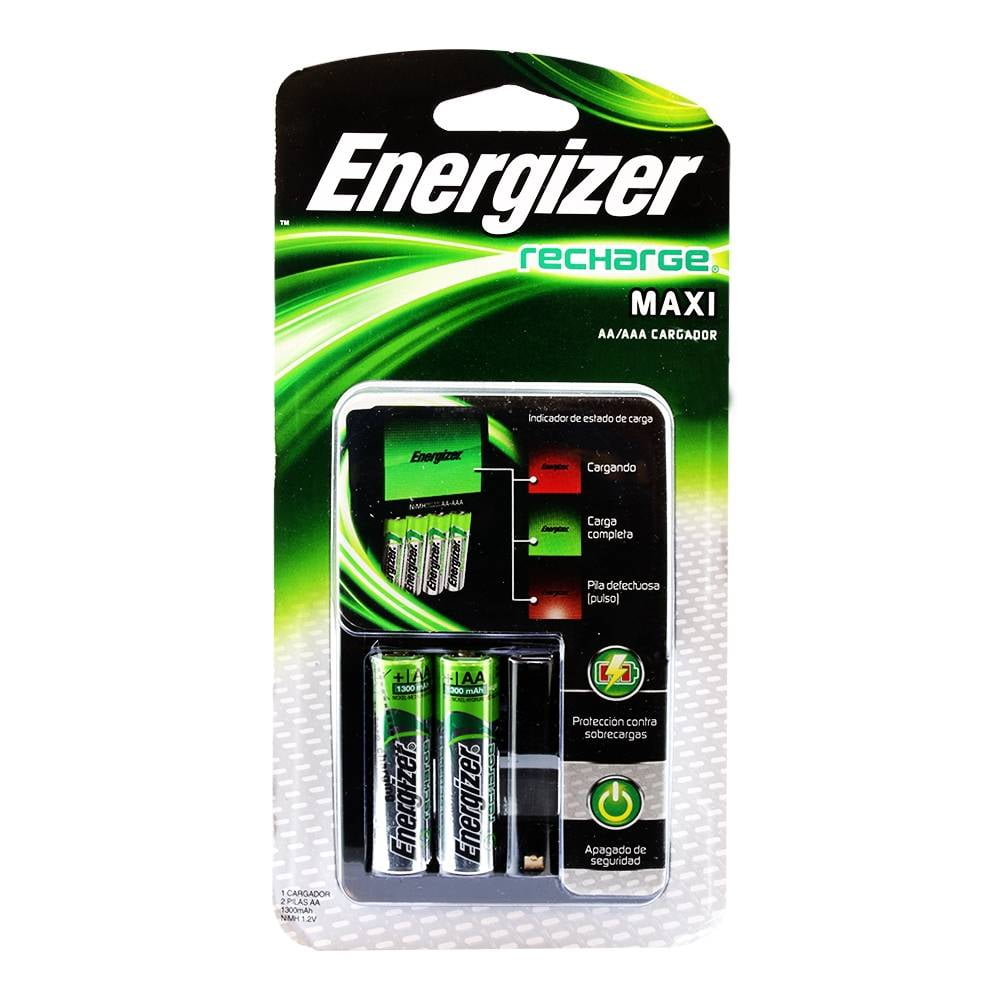 Cargador Energizer Recharge Maxi para 4 Baterías AA