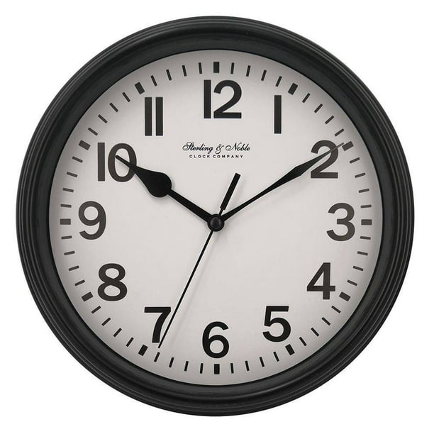 ▷🥇 distribuidor reloj de pared Ø 30 cm negro