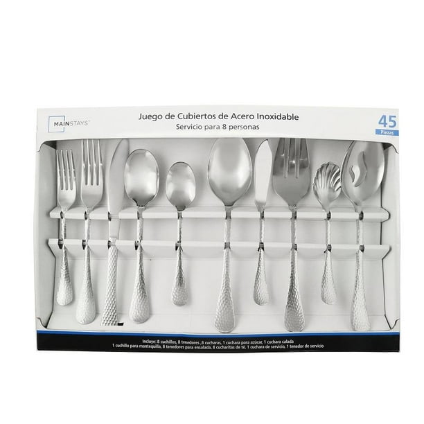 Comprar Set de cubiertos de 24pzs MAINSTAYS .Modelo:5000A-B04