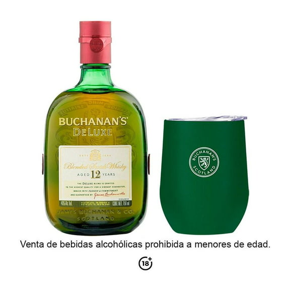 Whisky Buchanan´s Deluxe 12 años de 750 ml + 1 tumbler
