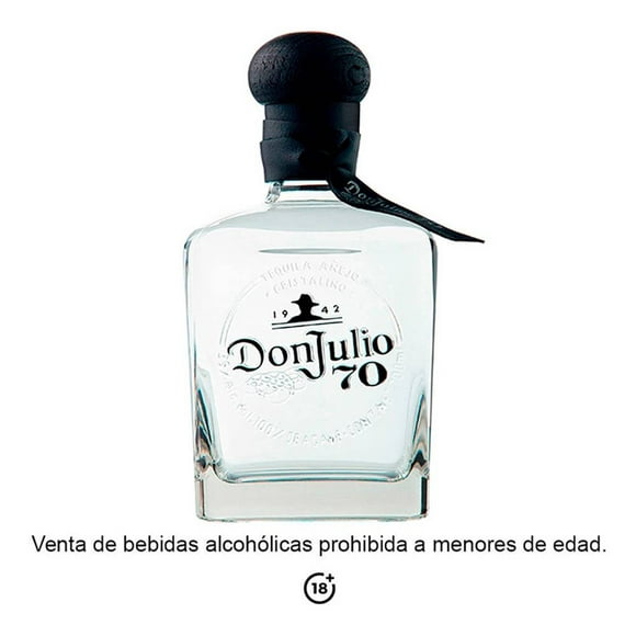 tequila don julio 70 cristalino 700 ml