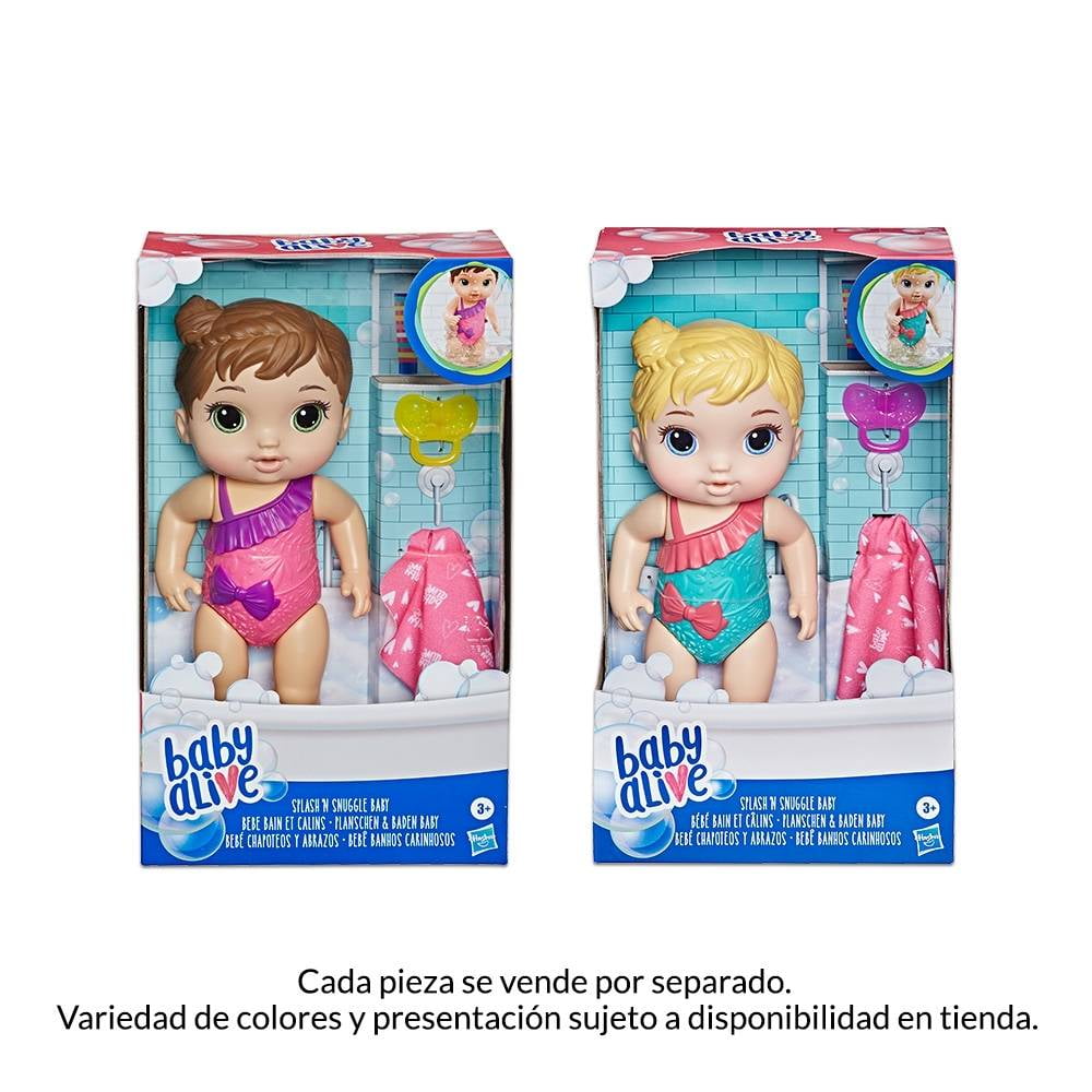 lavandería lamentar Salvaje Muñeca Hasbro Baby Alive Bebé Chapoteos y Abrazos | Walmart