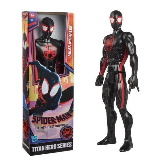 figura de acción spiderman hasbro titan hero series miles morales
