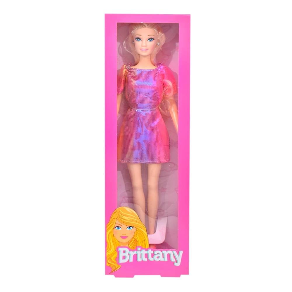 Brinquedo Boneca De Pelúcia Pequena Esquilete Menina Brittany Rosa