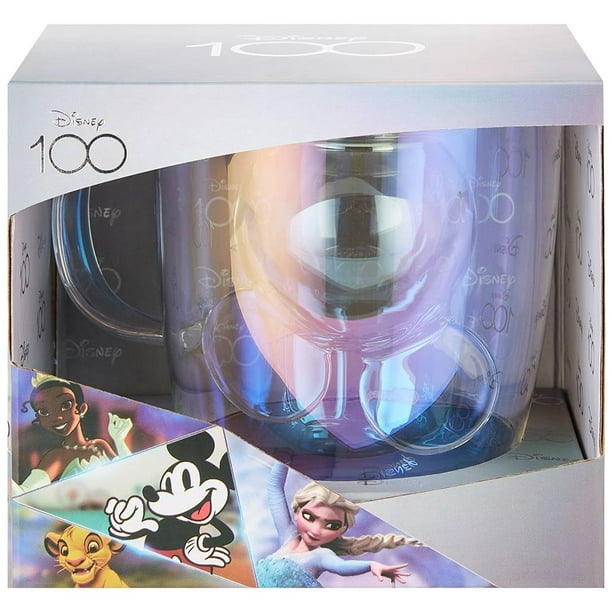 Taza Disney 100 Vidrio de Doble Pared Transparente