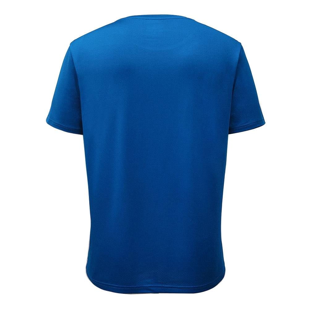  Camisetas deportivas de verano para hombre, secado rápido,  manga corta, estampado casual, golf, tenis, correr, fútbol, ropa deportiva,  Azul / Patchwork, L : Ropa, Zapatos y Joyería