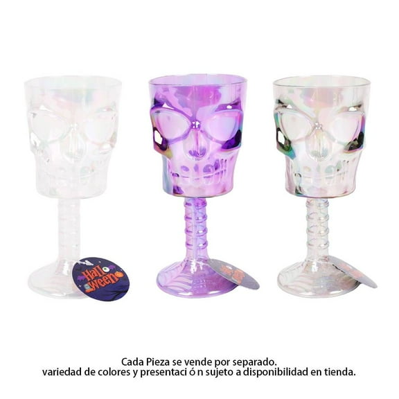 Copa de Plástico Iridiscente Prichos Calavera 83x87x18 cm Varios Modelos 1 Pieza