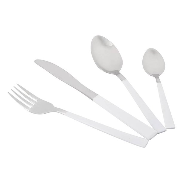 Stock Your Home 125 cucharas desechables de plástico resistente, cubiertos  de plástico elegantes que parecen cubiertos reales, utensilios perfectos