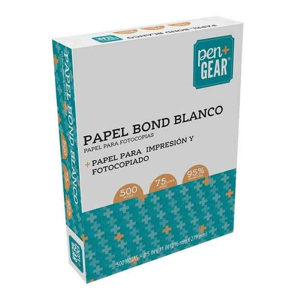 Hojas Blancas Pen+Gear Carta 500 Hojas