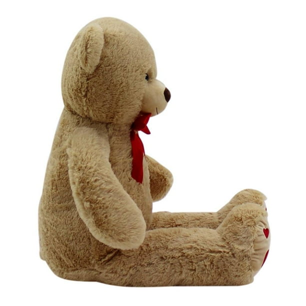 Oso De Peluche Grande 1m Suave Super Relleno Beige Premium