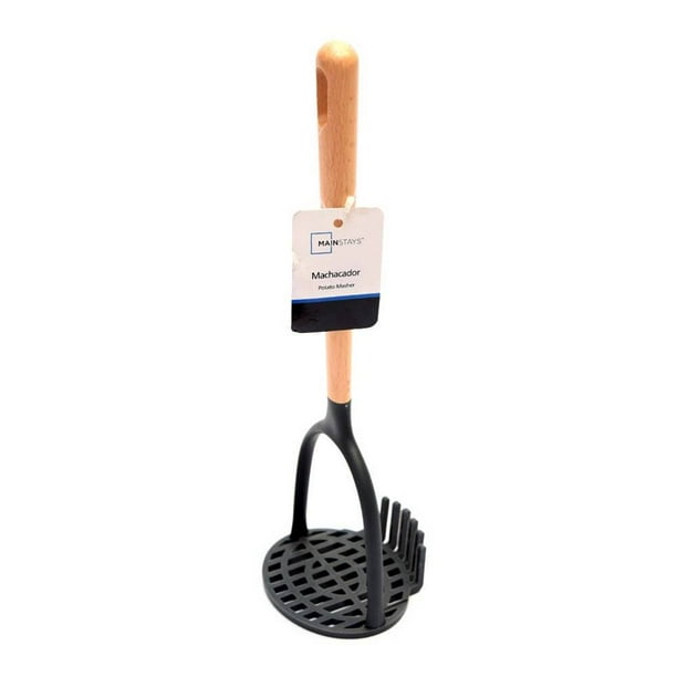 Machacador De Acero Inoxidable Con Mango De Madera 26 Cm - Veana Online