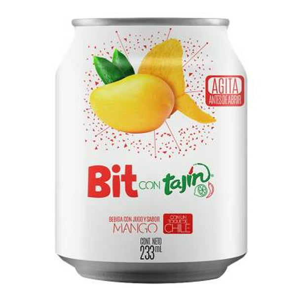 Bebida Bit Con Tajín Con Jugo Y Sabor Mango Con Tajín 233 Ml Walmart