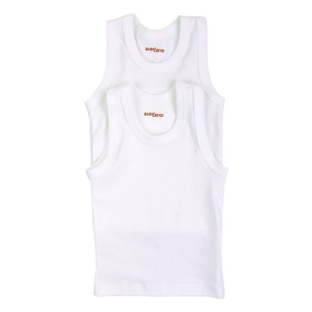 Camiseta Baby Creysi Blanca para Niño Talla 3X Años 2 Piezas