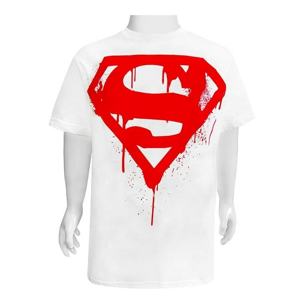 Camiseta de Hombre Blanca parodia de Superman - Superman - El Hombre de  Acero (T-shirt de alta calidad en la talla 655 - impresa en Francia - Réf :  655)