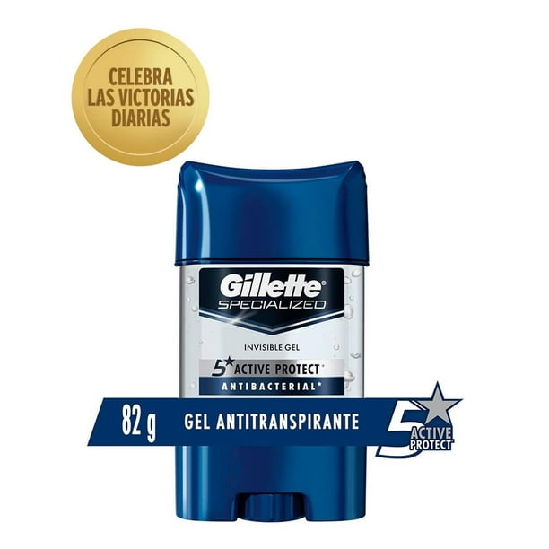 Antitranspirante en gel Gillette Specialized antibacterial invisible 82 g