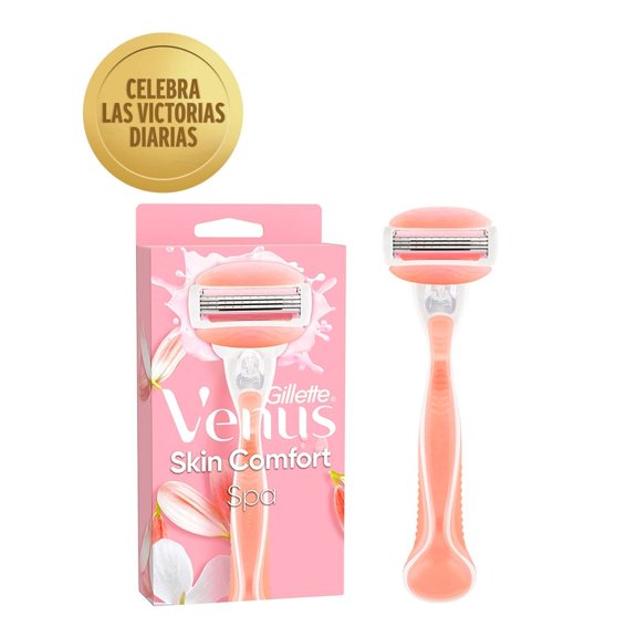 Rastrillo Gillette Venus Spa para mujer con barras humectantes y 3 hojas 1 pza