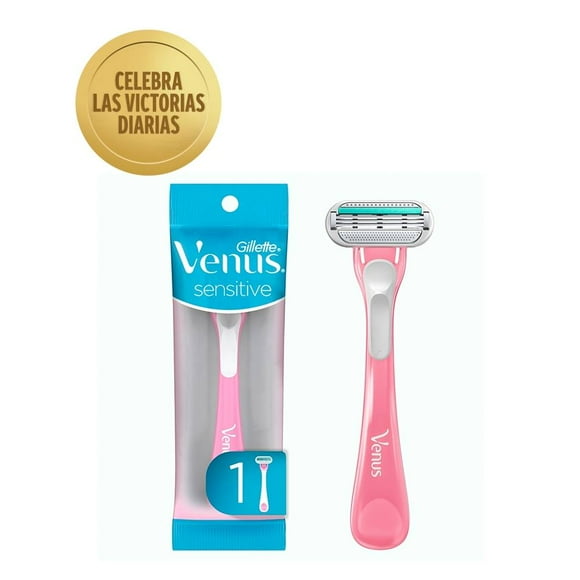 Rastrillo Gillette Venus Sensitive para mujer con aloe, para piel sensible 1 pza