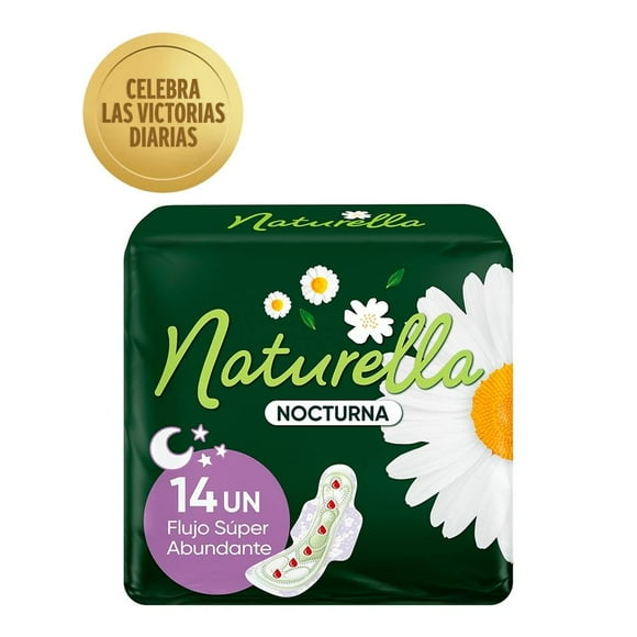 Toallas femeninas Naturella cuidado nocturno extra larga 14 pzas