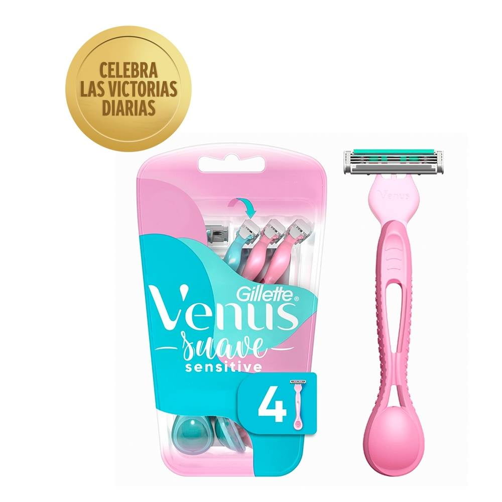 Rastrillo Gillette Venus Suave Para Mujer Sensitive Para Piel Sensible