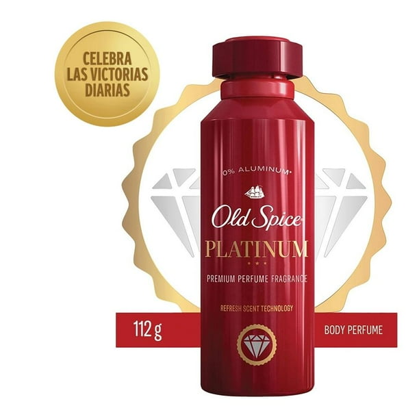 Perspicaz carne en caso Body spray Old Spice Premium platinum perfume 112 g | Walmart