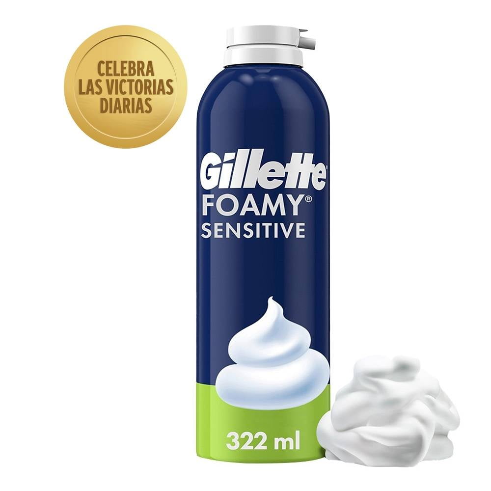 Espuma de Afeitar GILLETTE Foamy Sensitive Frasco 56g - Oechsle