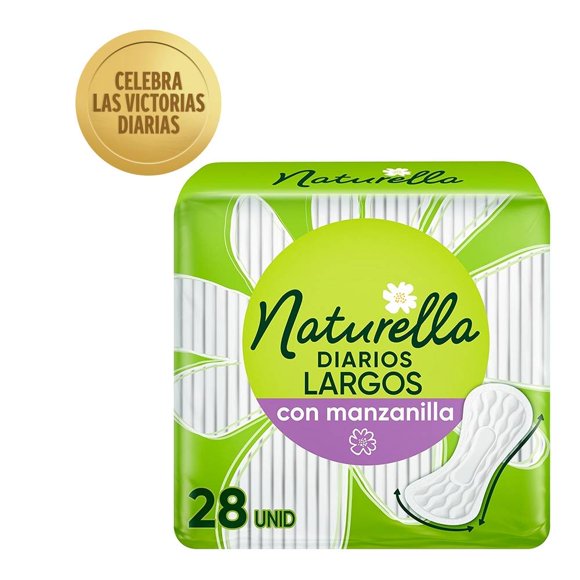 Protectores diarios Naturella Diarios con manzanilla largos 28 pzas