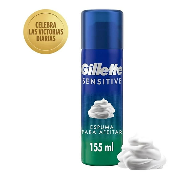 Espuma de afeitar Gillette Sensitive para hombres con piel sensible 57 ml