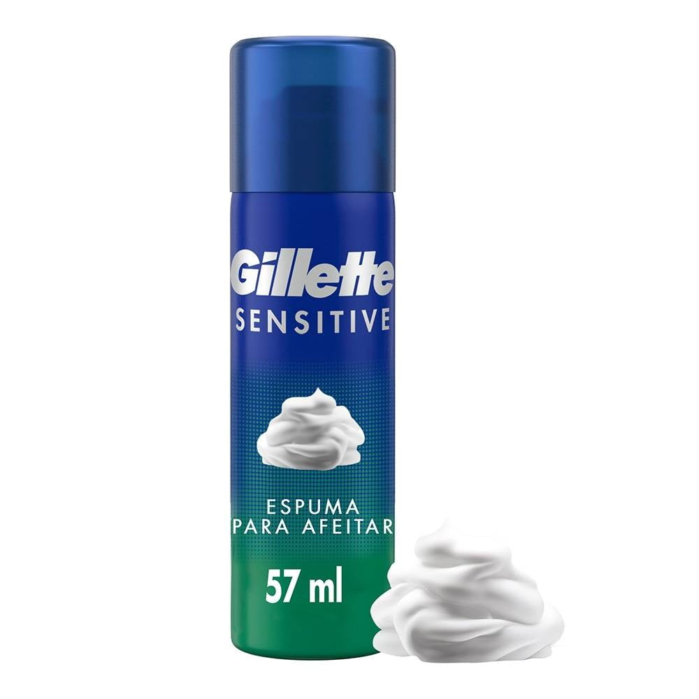 Espuma de afeitar Gillette Sensitive para hombres con piel sensible 155 ml