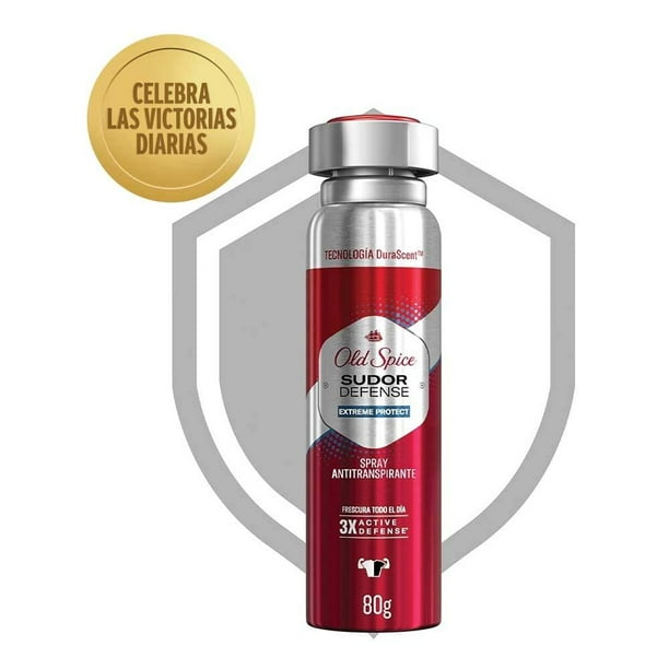 Paja Original Insistir Antitranspirante Old Spice sudor defense extreme protect en spray 80 g |  Walmart