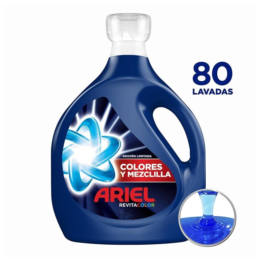 Detergente Líquido Ariel Revitacolor 2.8L