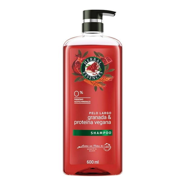 Shampoo Herbal Essences Pelo largo granada & proteína vegana 600 ml