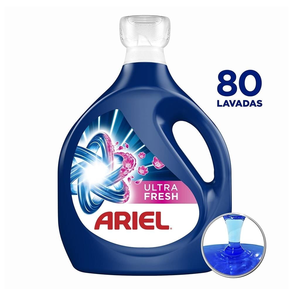 Detergente líquido Ariel Ultra Fresh aroma limpio y floral 5 l
